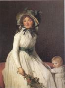 Jacques-Louis  David Emilie Seriziat nee Pecoul and Her Son Emil Born in 1793 (mk05) Spain oil painting artist